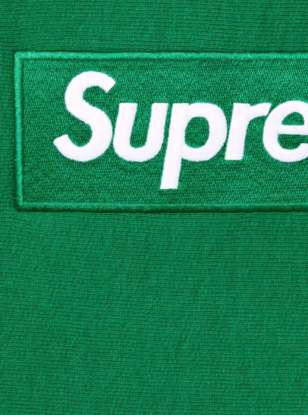 SUPREME BOX LOGO HOODED SWEATSHIRT GREEN (FW24)