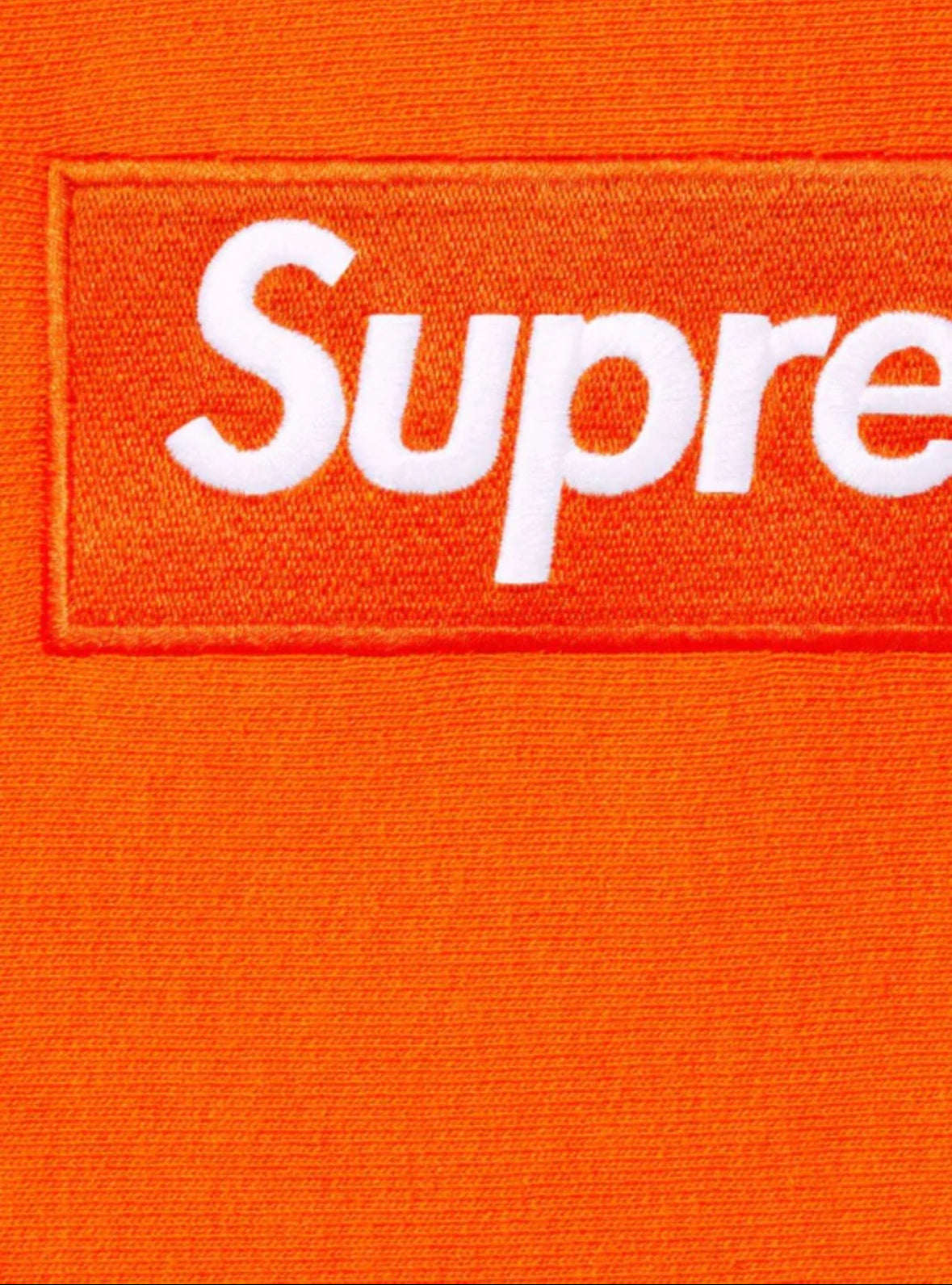 SUPREME BOX LOGO HOODED SWEATSHIRT DARK ORANGE (FW24)