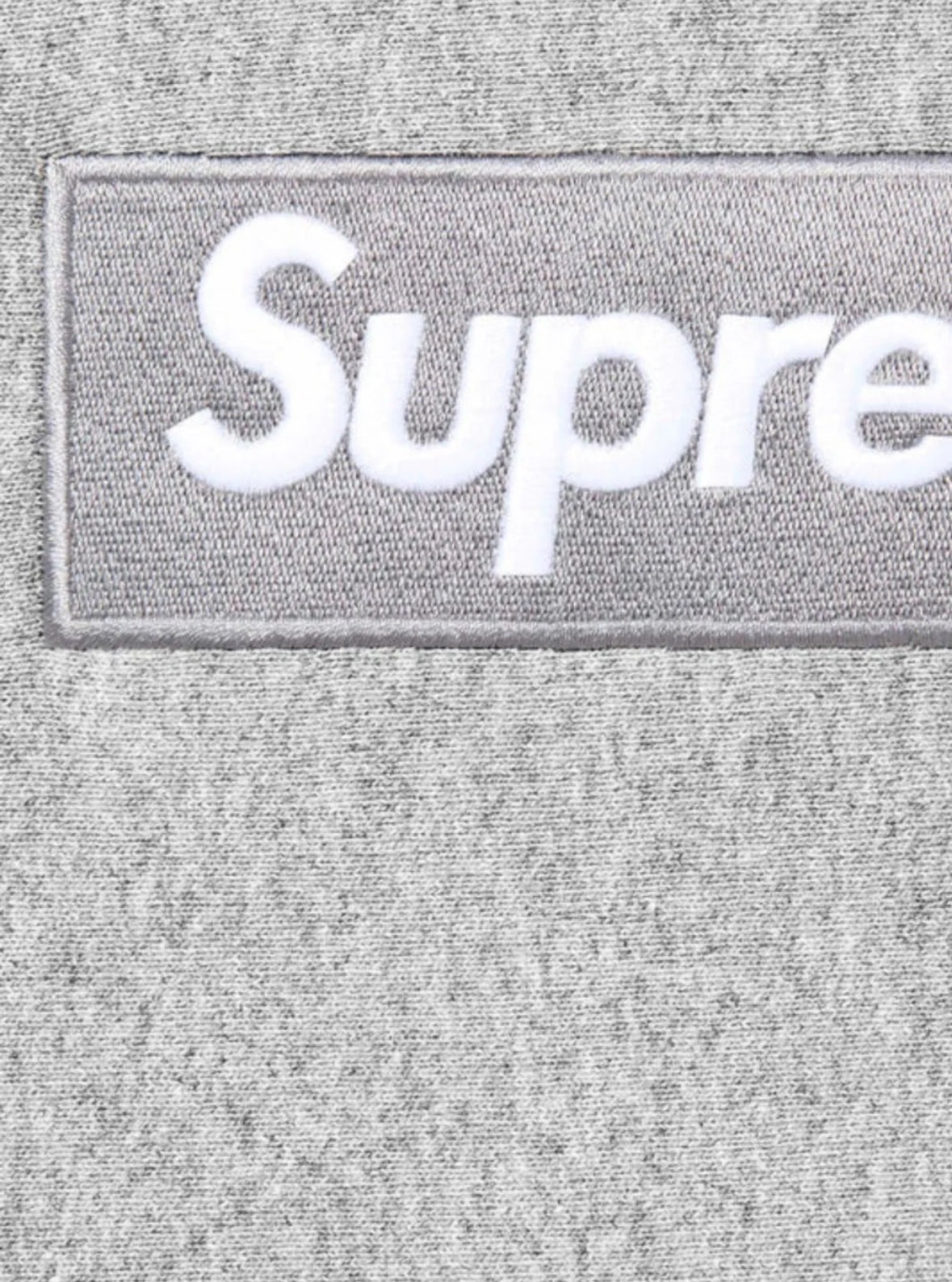 SUPREME BOX LOGO HOODED SWEATSHIRT HEATHER GREY (FW24)