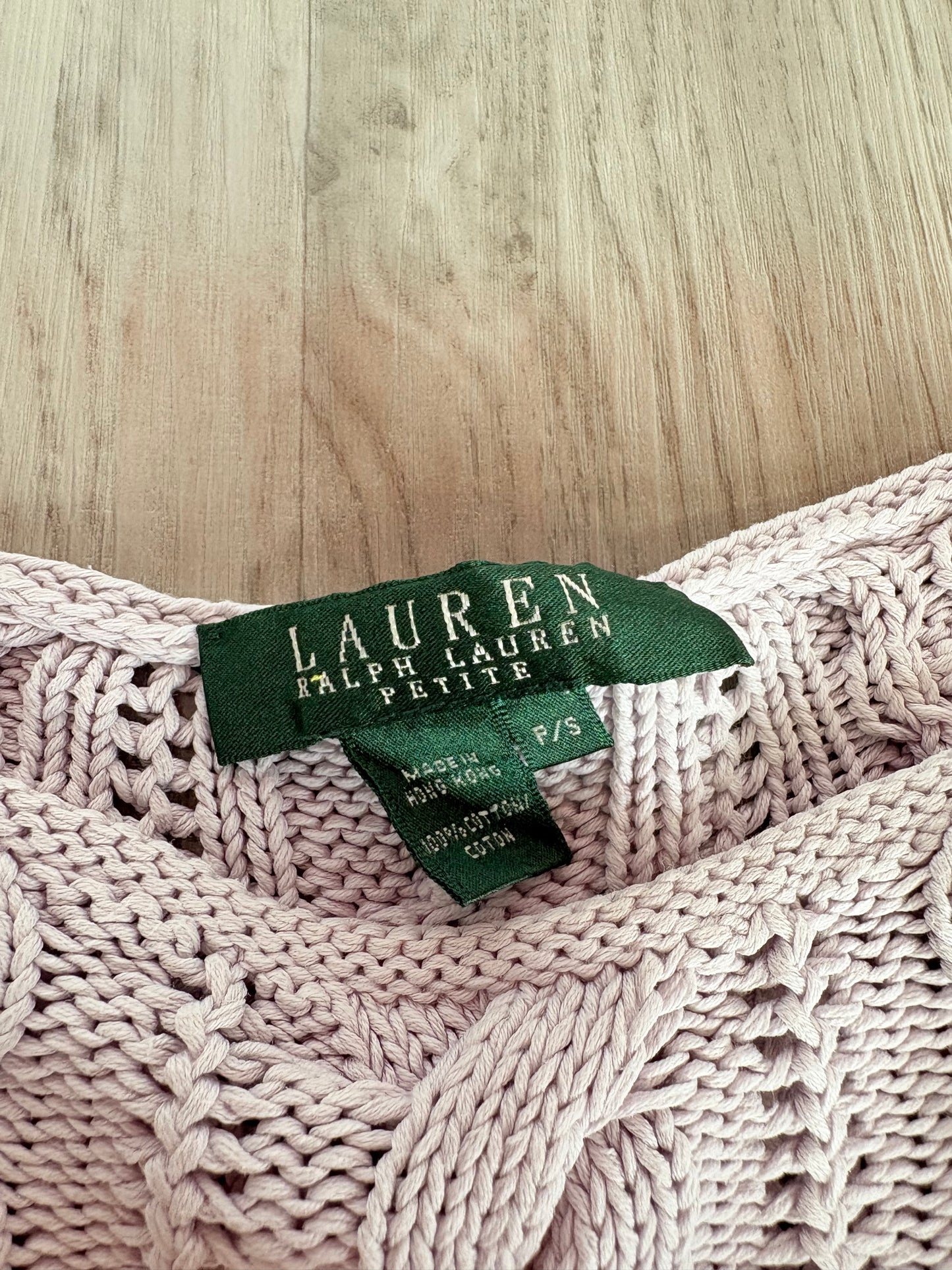 MAGLIONE LAUREN RALPH LAUREN LILLA CHIARO A TRECCE