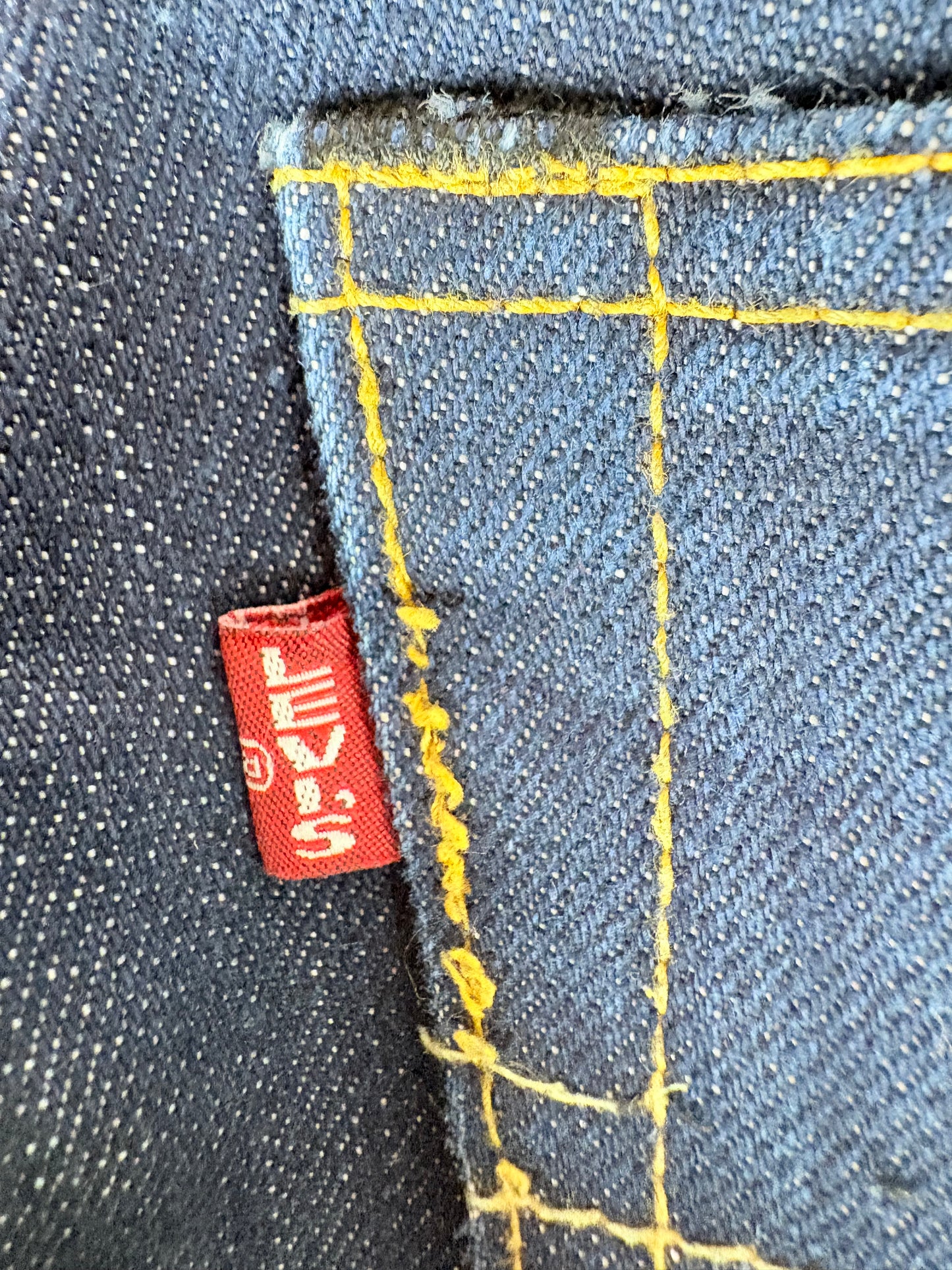 LEVI’S 501 BIG E DISTRESSED JEANS DENIM SCURO W29 L32