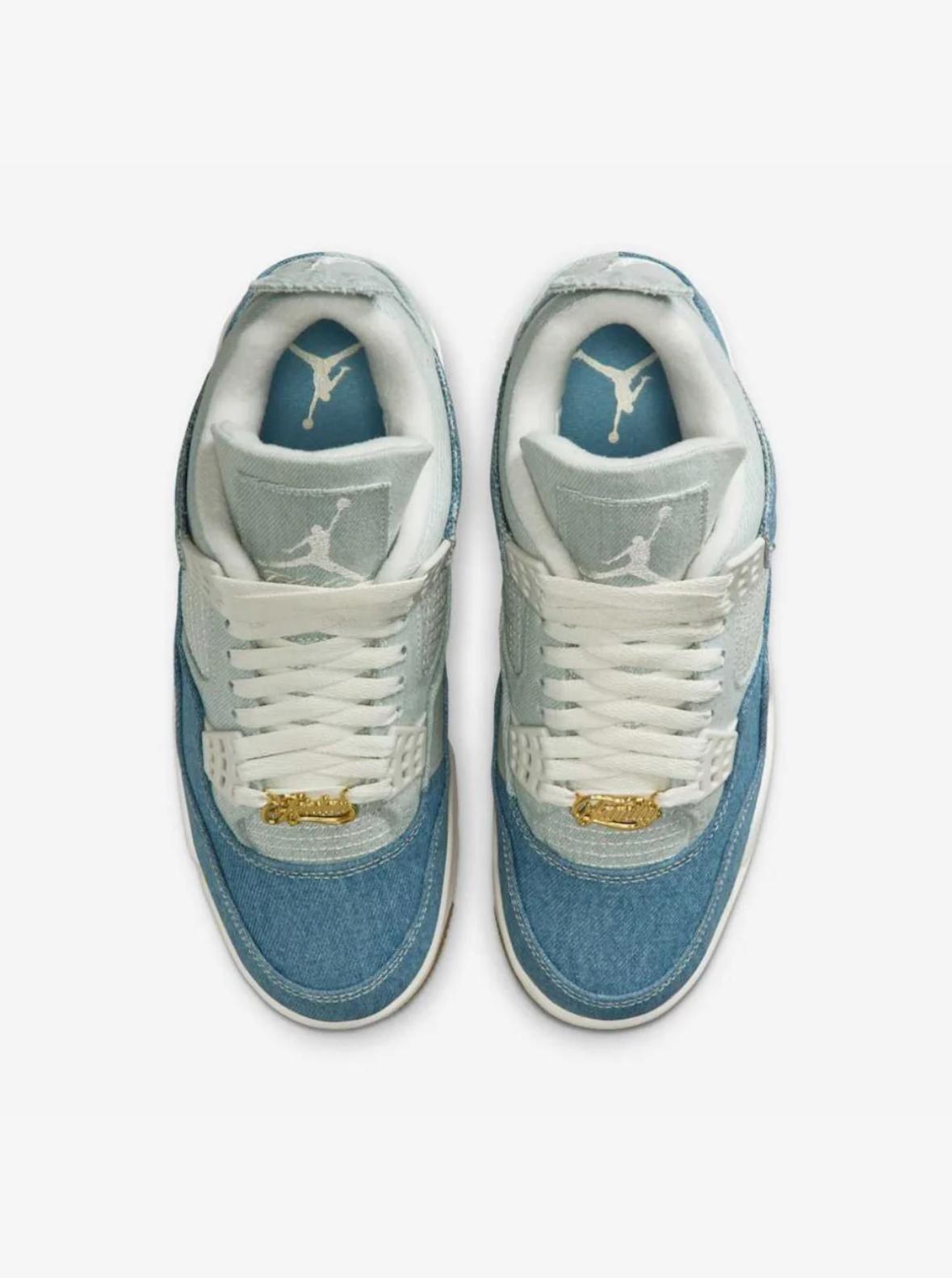 AIR JORDAN 4 RETRO TEX DENIM WORN BLUE