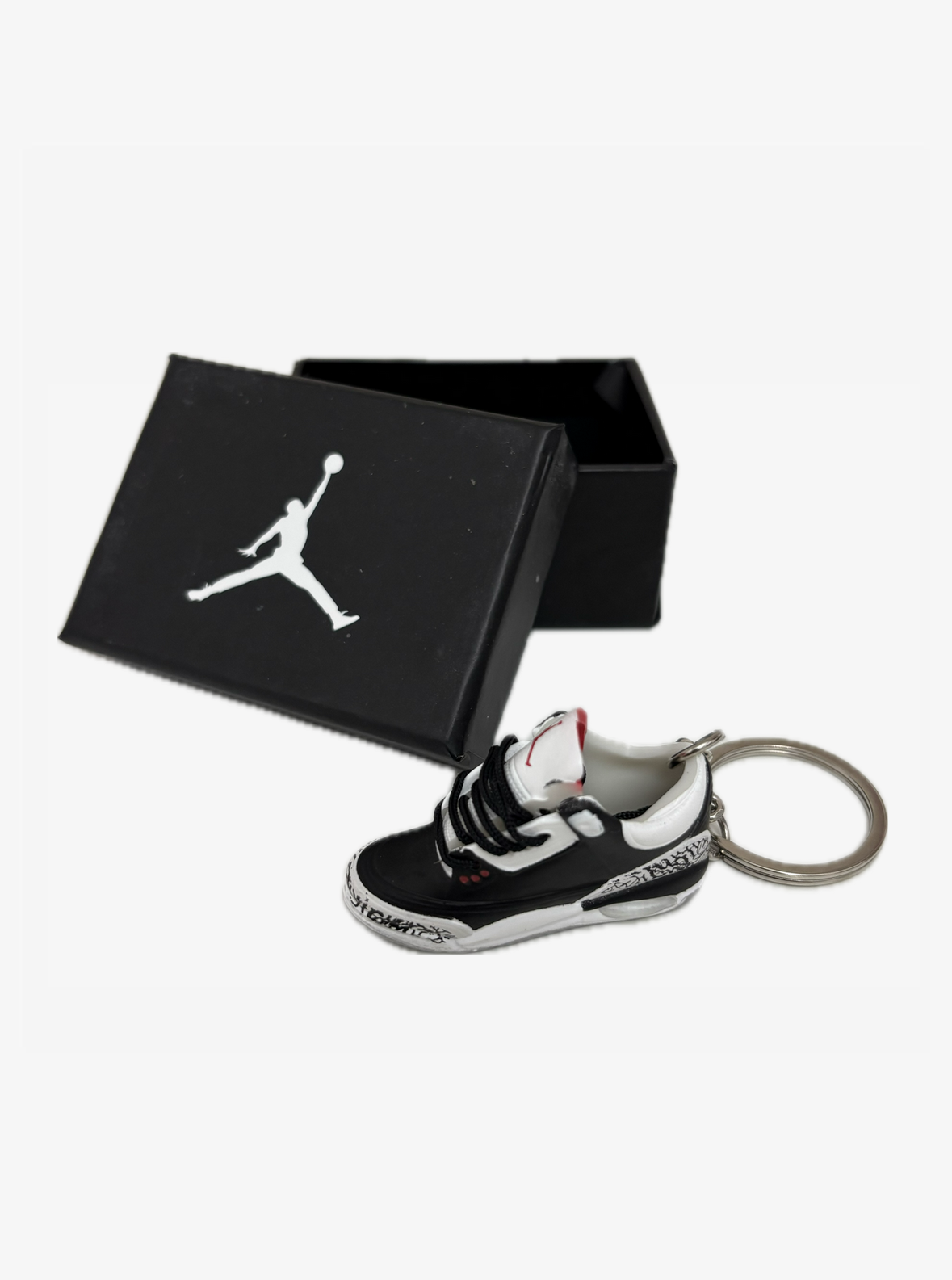 PORTACHIAVI SNEAKERS J3 BLACK CEMENT