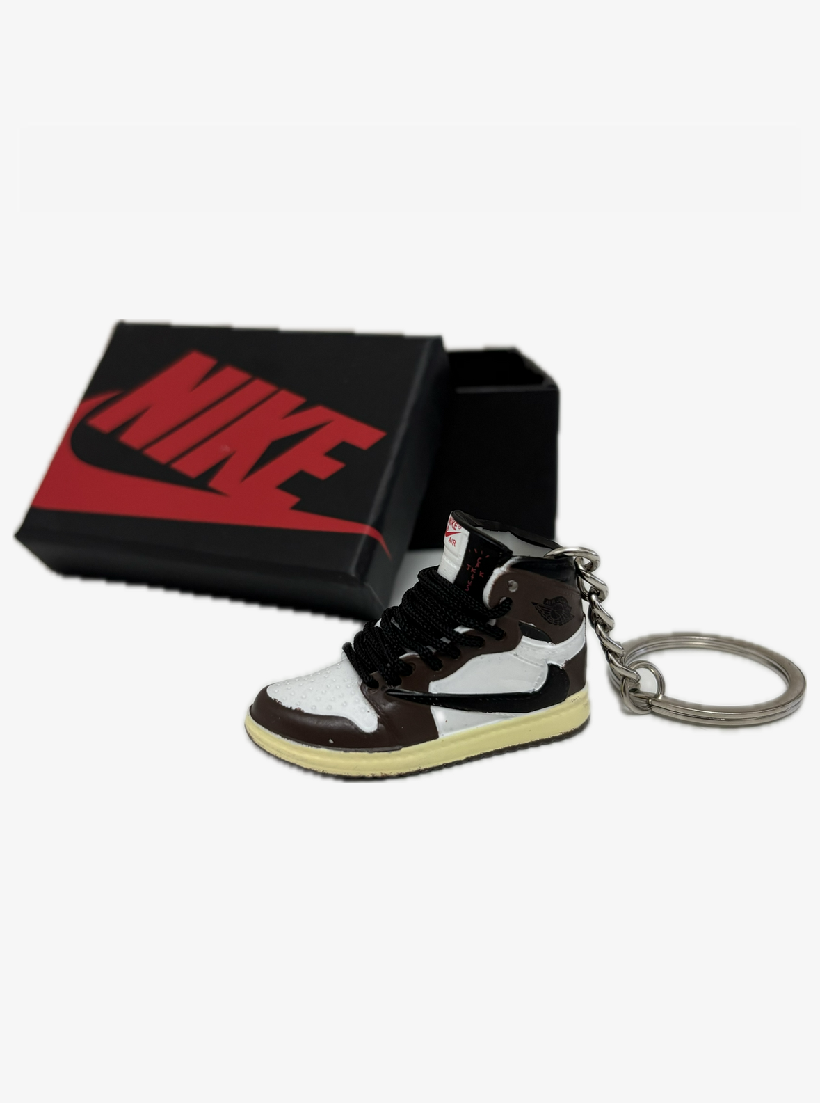 PORTACHIAVI SNEAKERS J1 HIGH TRAVIS SCOTT MOCHA