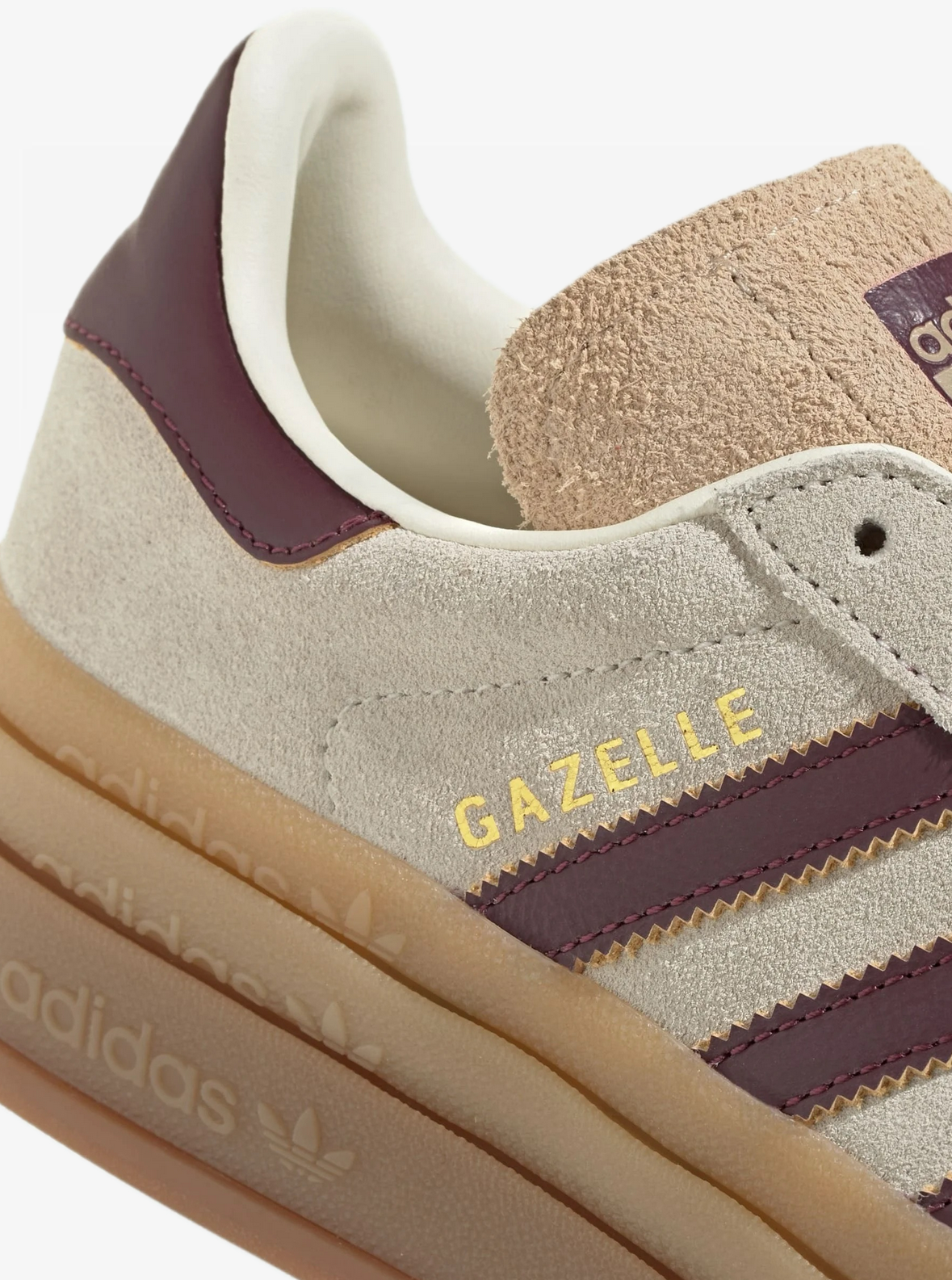 ADIDAS GAZELLE BOLD CREAM WHITE BROWN