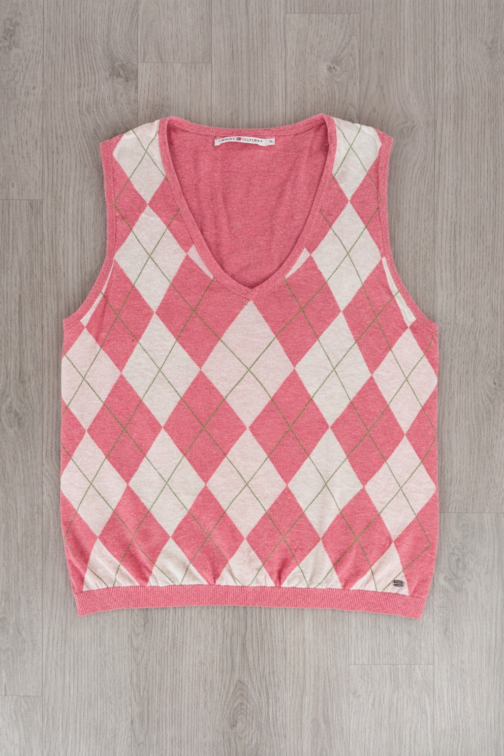 GILET TOMMY HILFIGER ROSA A ROMBI ARGYLE