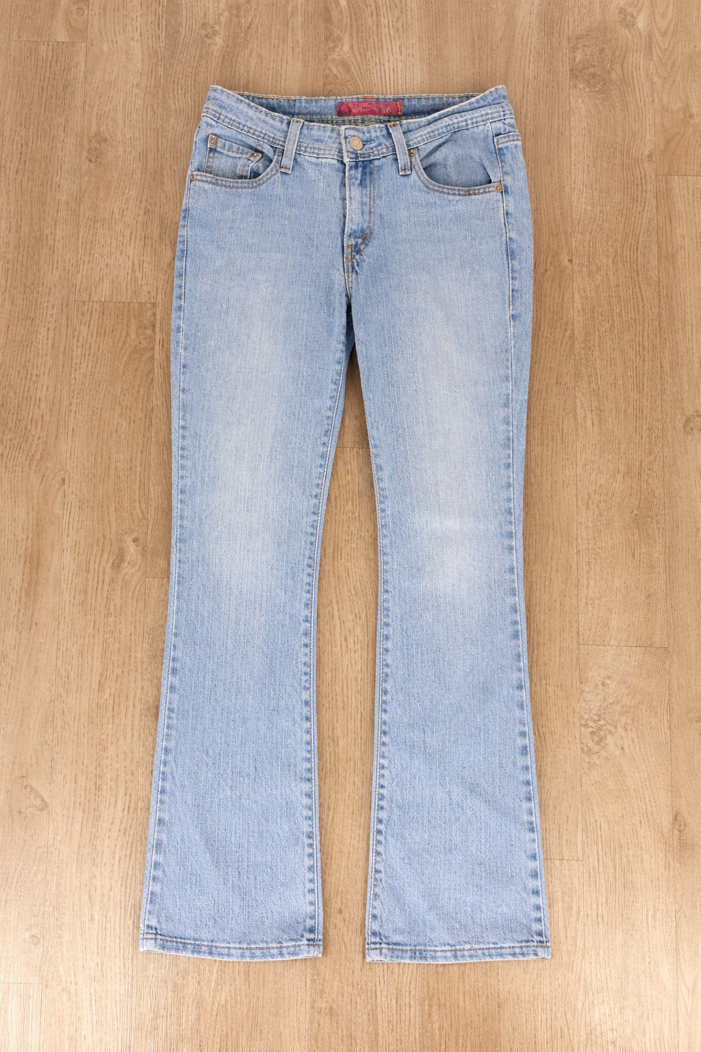LEVI'S SUPERLOW BOOTCUT JEANS DENIM CHIARO