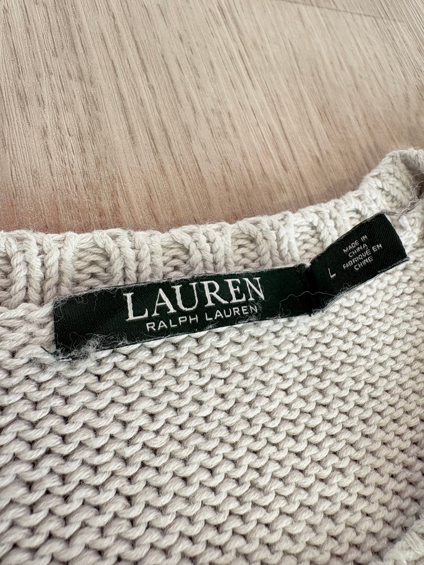 MAGLIONE LAUREN RALPH LAUREN FANTASIA NORDIC BIANCO E NERO