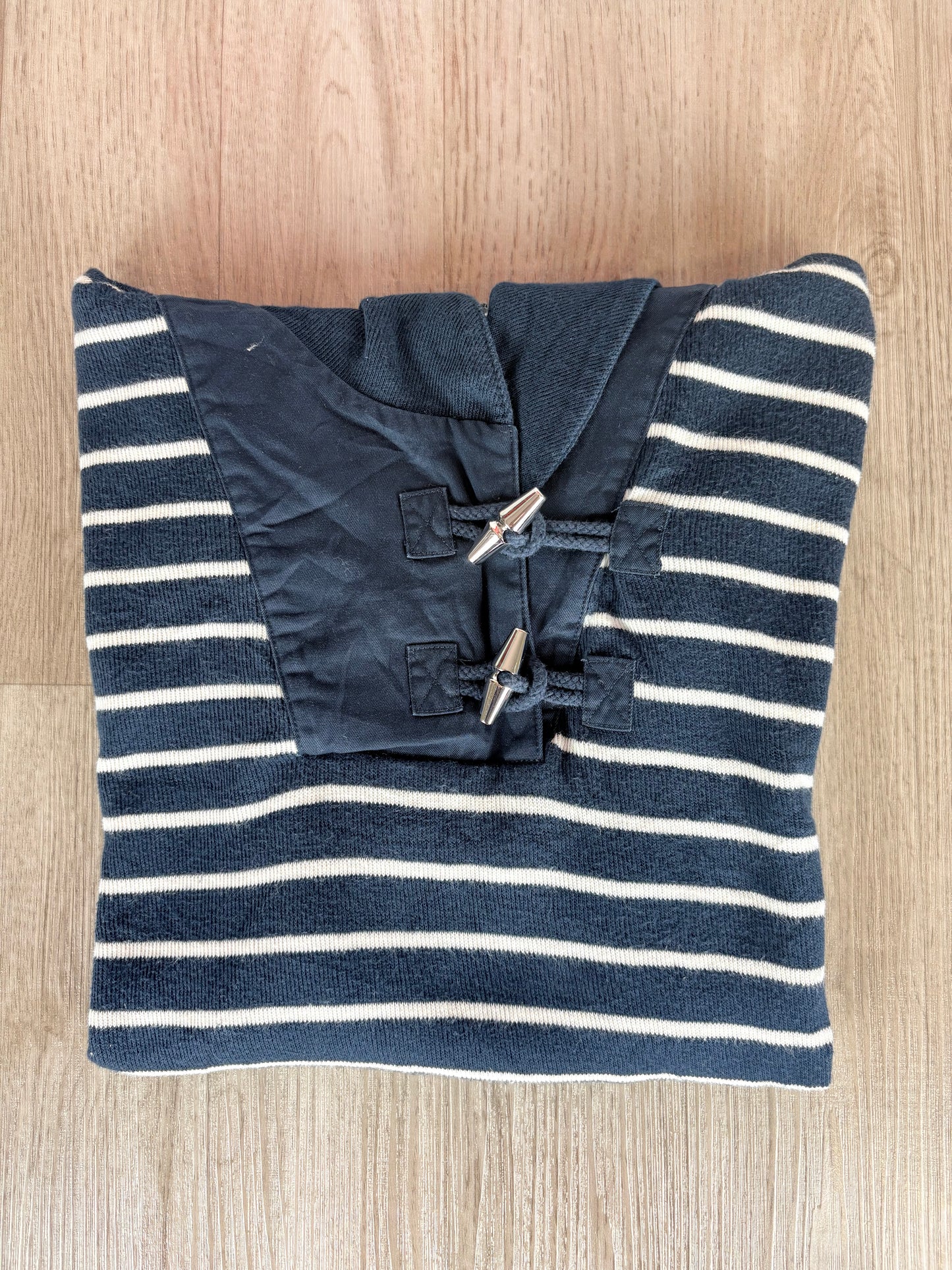MAGLIONE LAUREN RALPH LAUREN BLU A RIGHE CON CHIUSURA TOGGLE