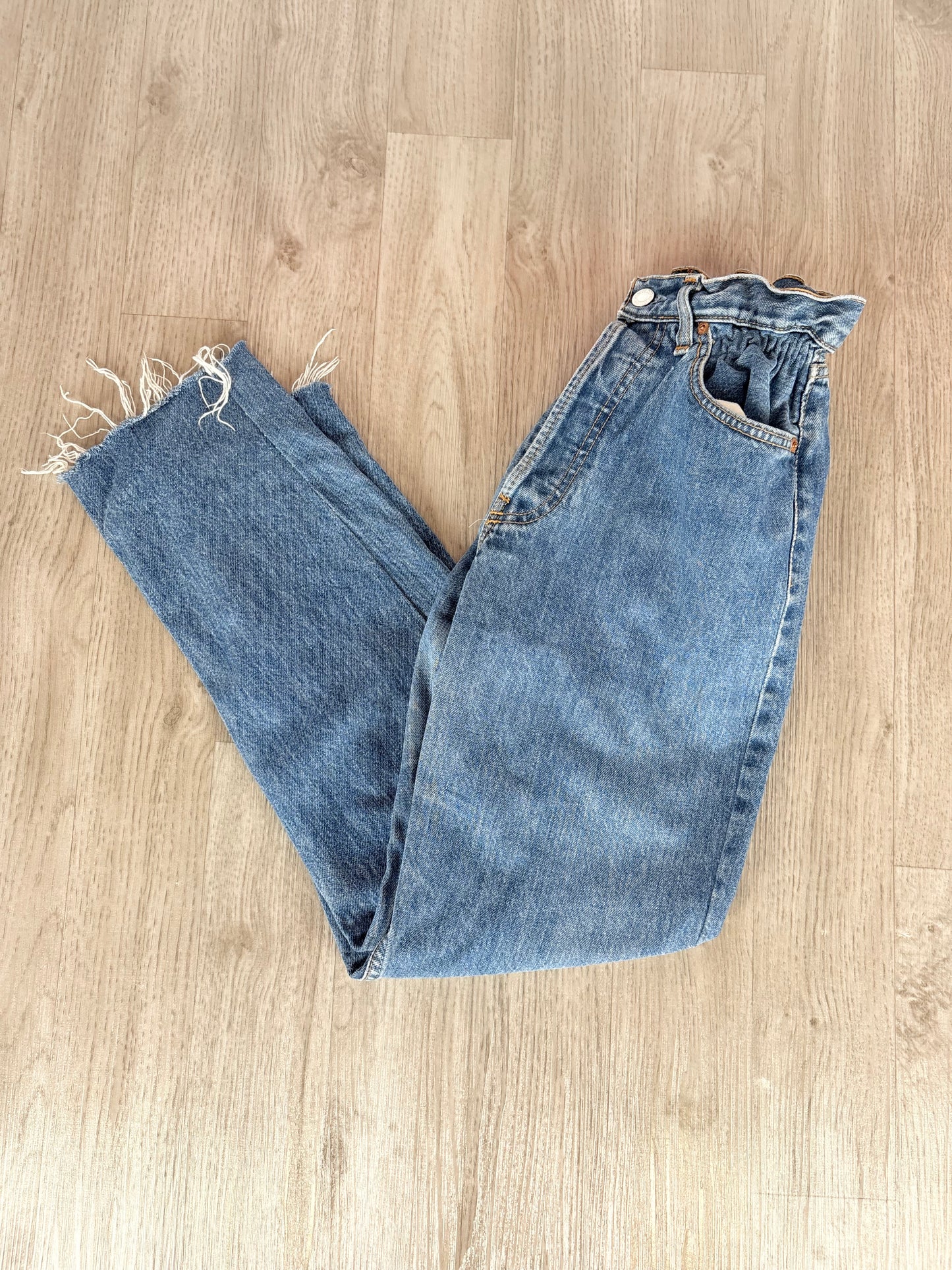 LEVI'S JEANS DENIM CHIARO ELASTICIZZATI VITA ALTA RELAXED