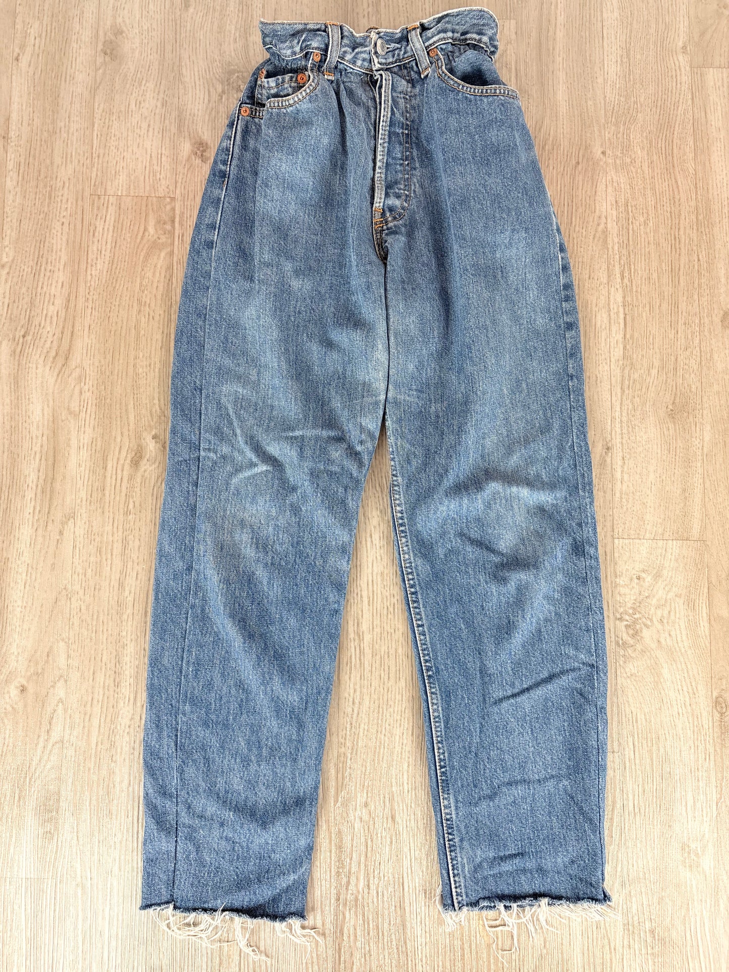 LEVI'S JEANS DENIM CHIARO ELASTICIZZATI VITA ALTA RELAXED
