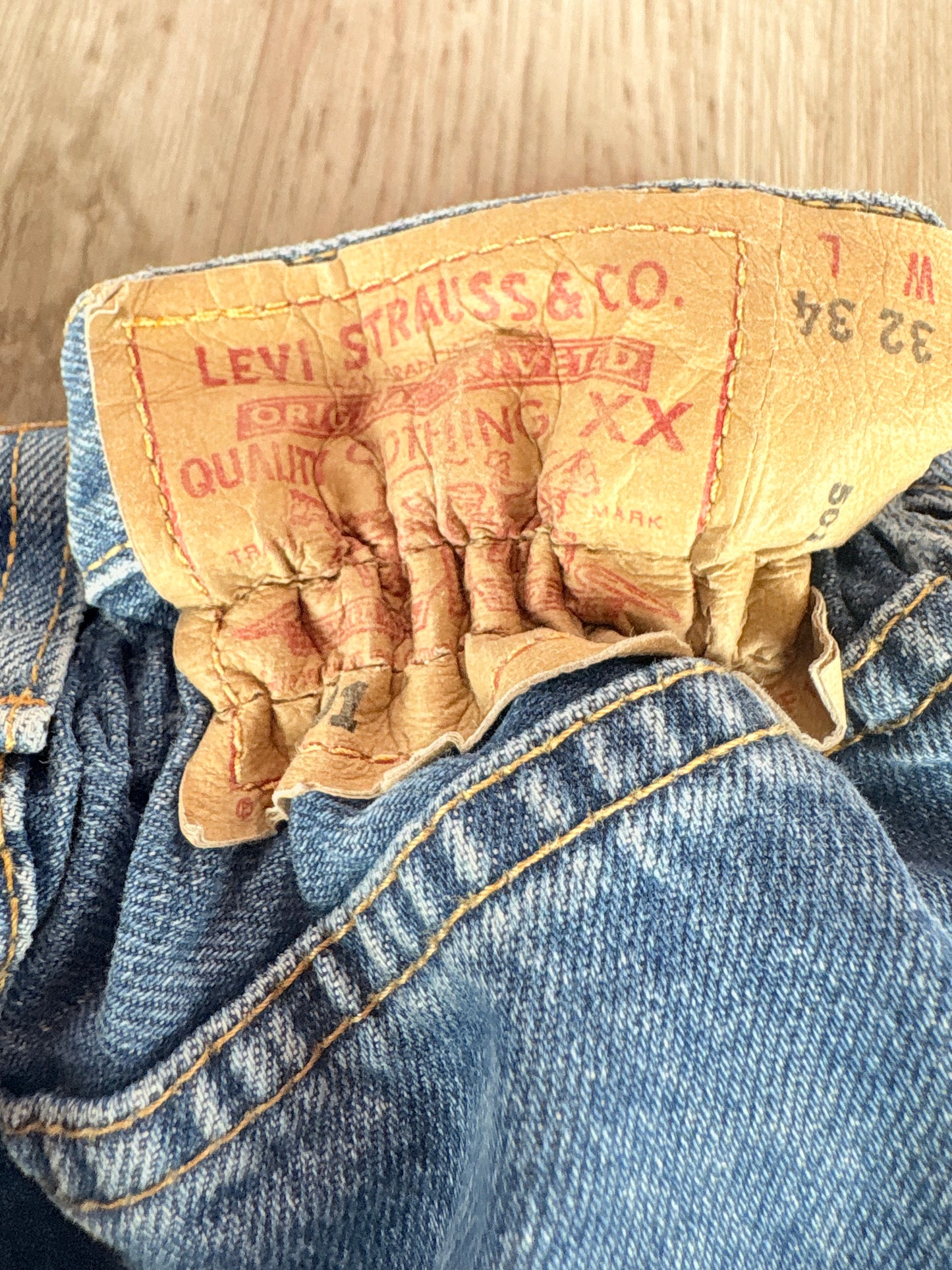 LEVI'S JEANS DENIM CHIARO ELASTICIZZATI VITA ALTA RELAXED