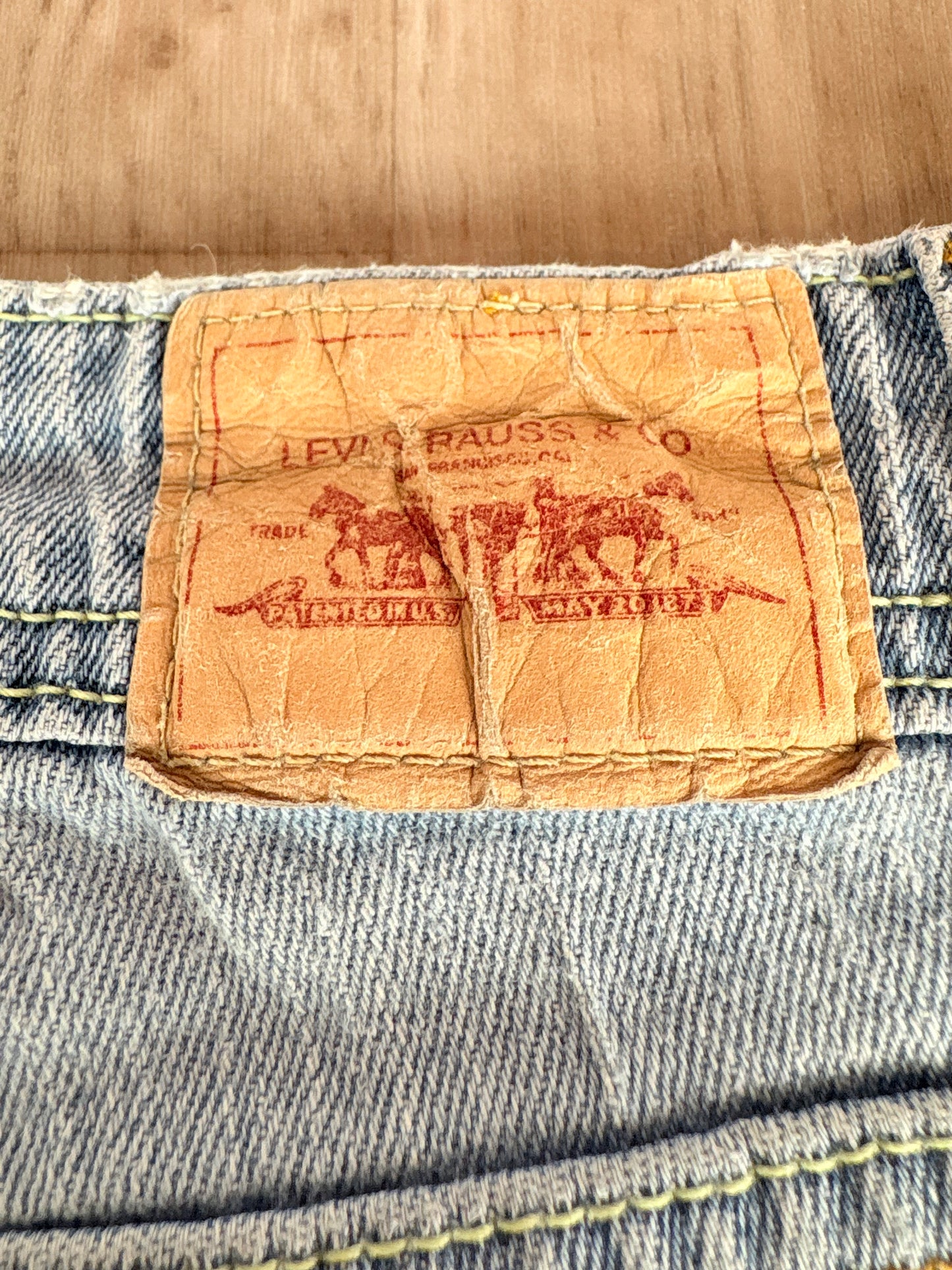 LEVI'S SUPERLOW BOOTCUT JEANS DENIM CHIARO