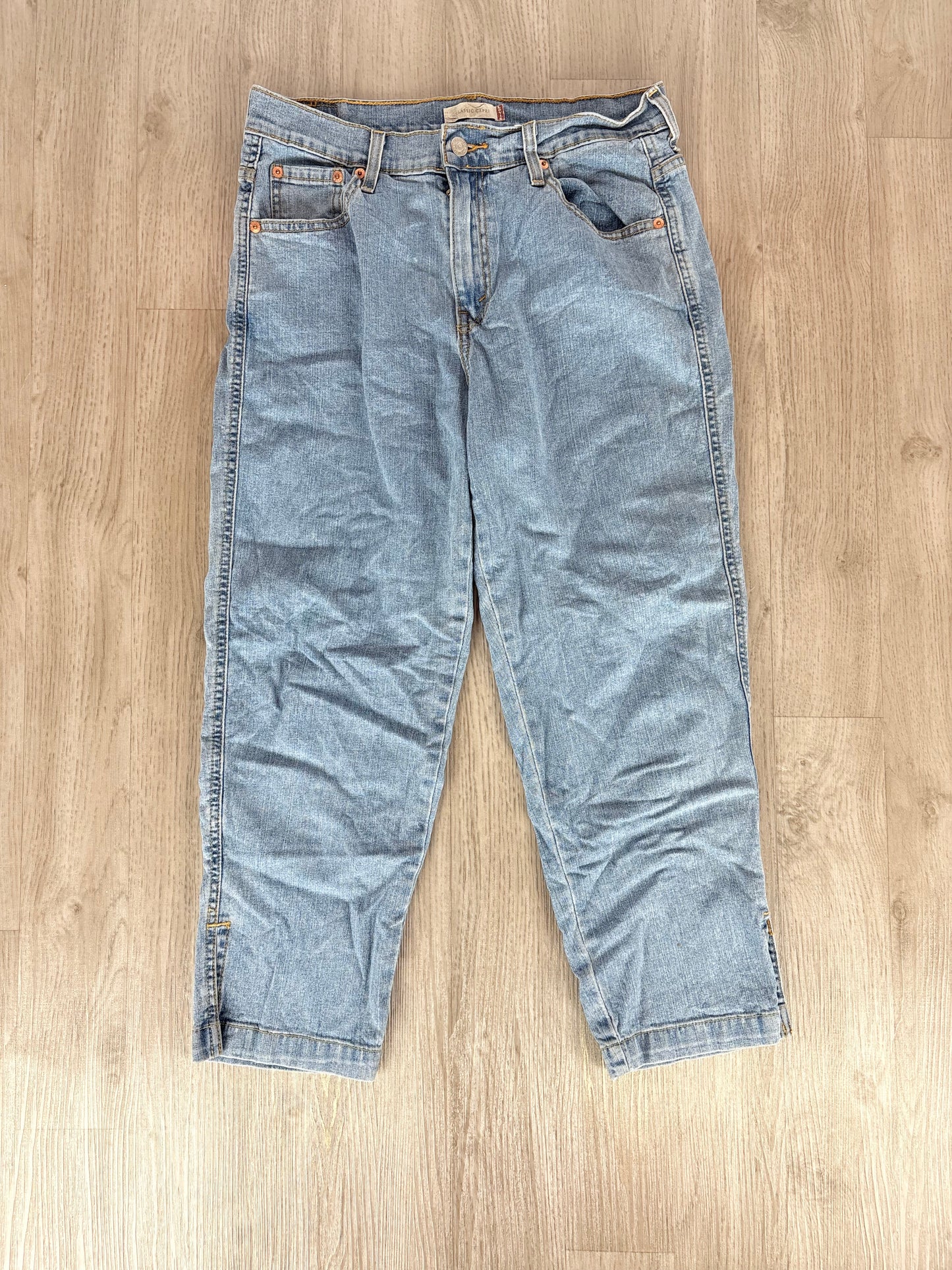 LEVI'S CLASSIC CAPRI JEANS DENIM CHIARO