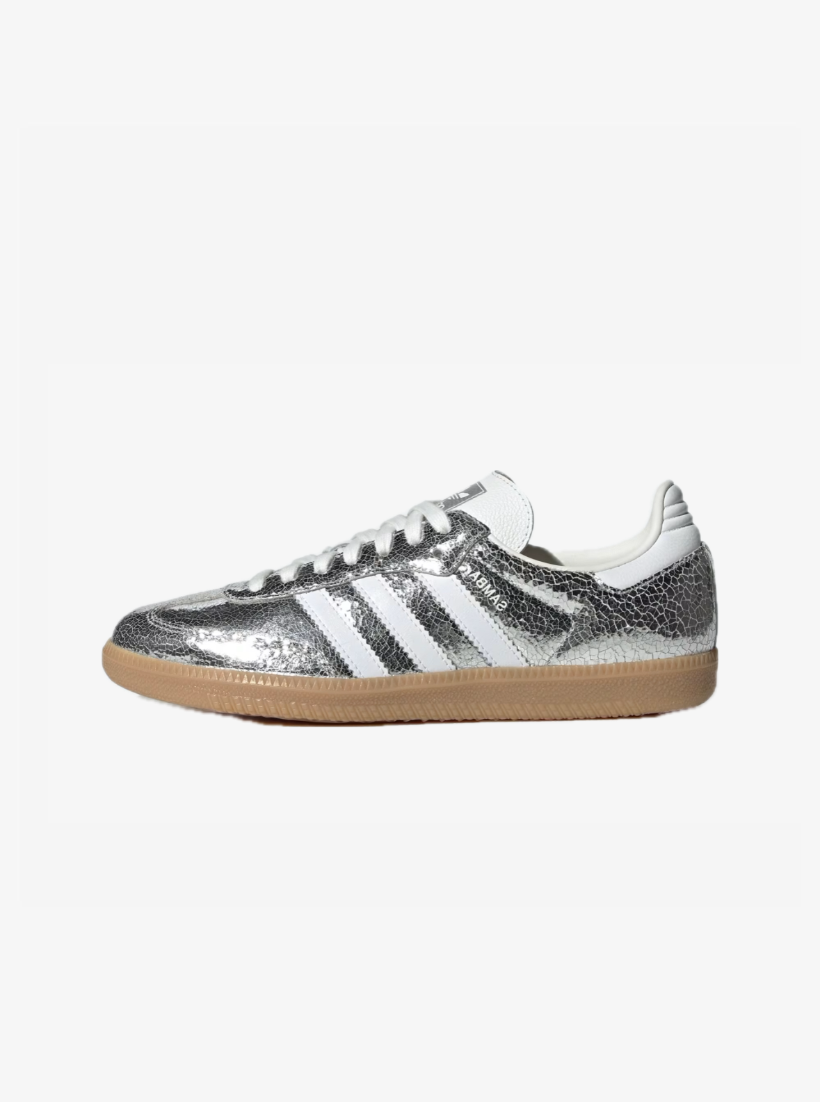 ADIDAS SAMBA OG METALLIC SILVER CRAKED LEATHER