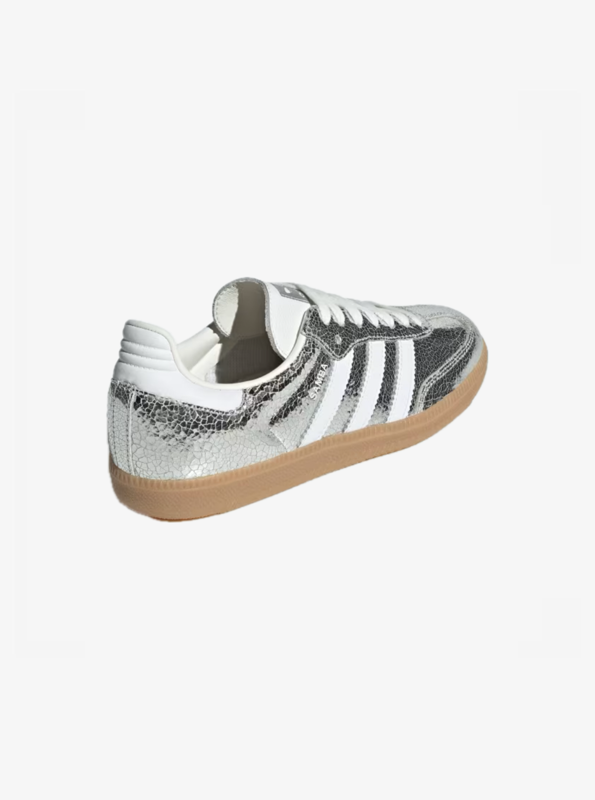 ADIDAS SAMBA OG METALLIC SILVER CRAKED LEATHER