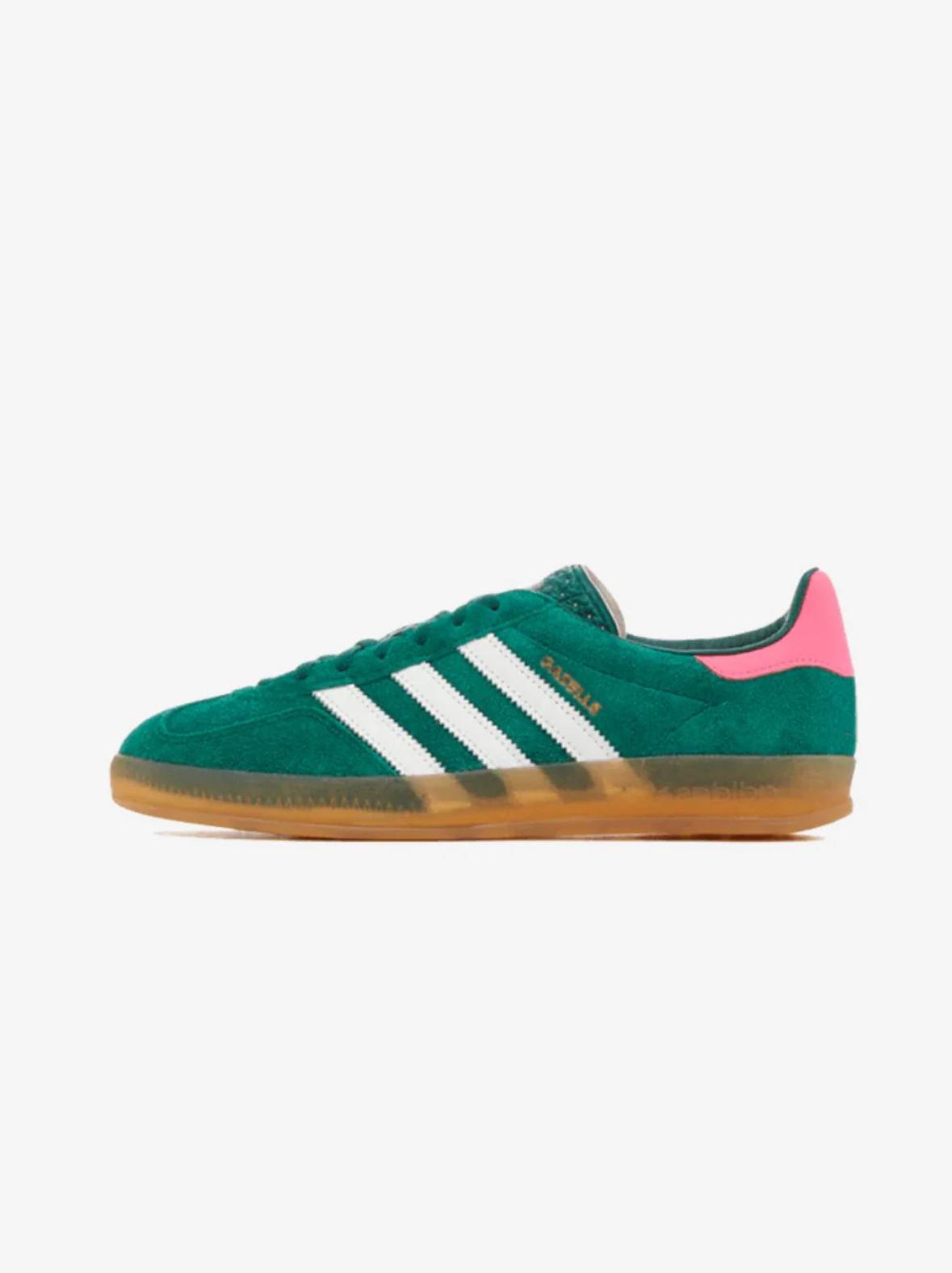 ADIDAS GAZELLE INDOOR COLLEGIATE GREEN LUCID PINK