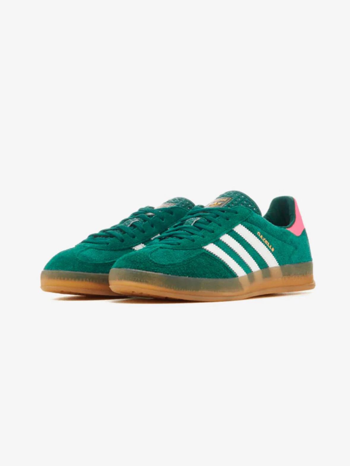 ADIDAS GAZELLE INDOOR COLLEGIATE GREEN LUCID PINK