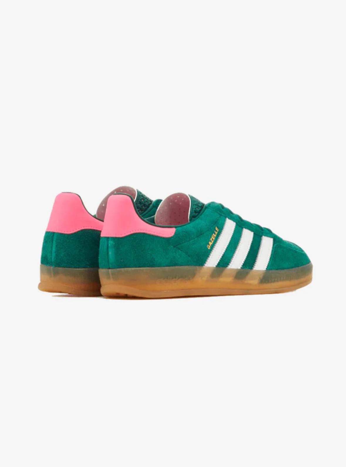 ADIDAS GAZELLE INDOOR COLLEGIATE GREEN LUCID PINK