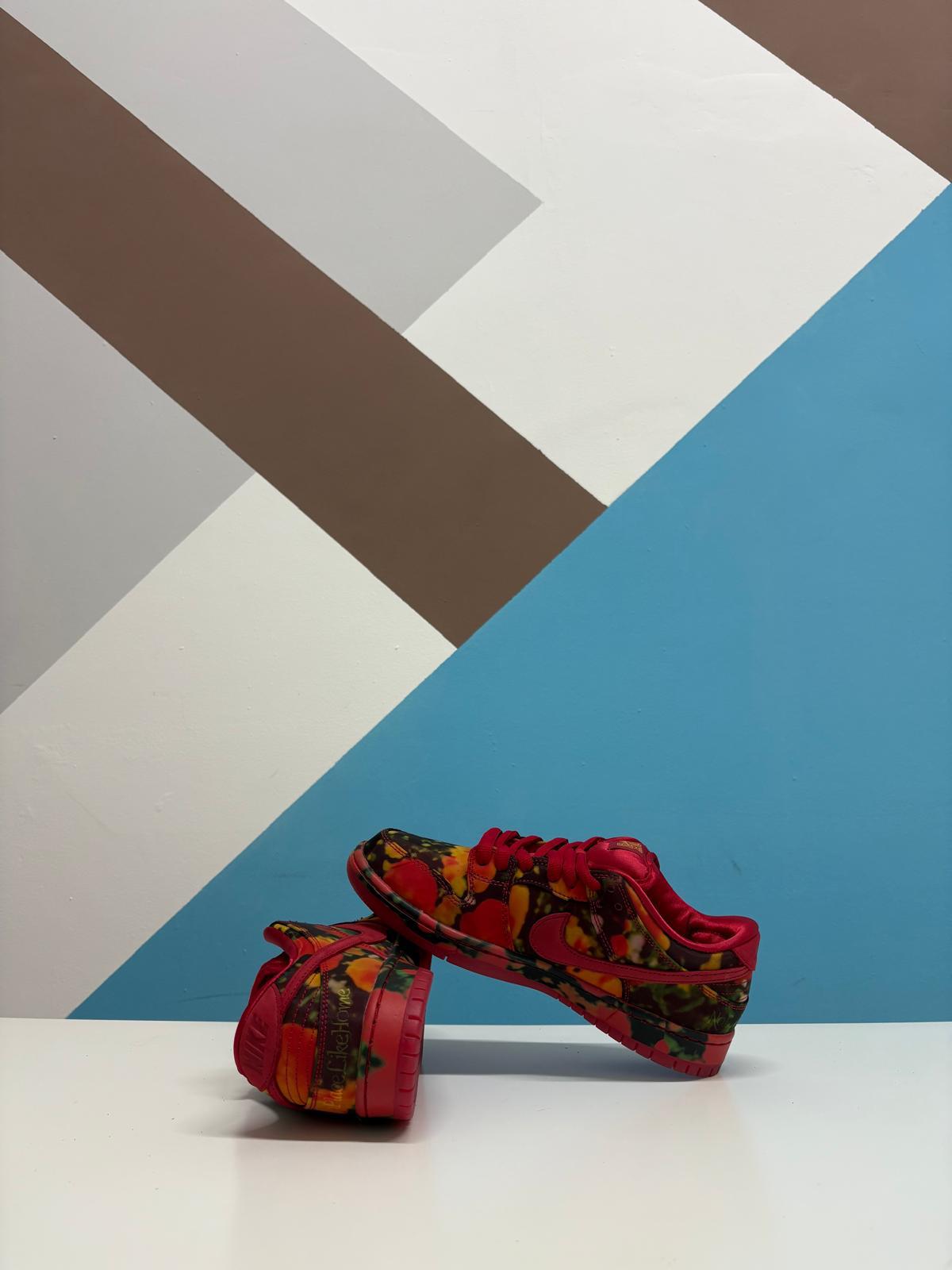 NIKE SB DUNK LOW THE WIZARD OF OZ POPPY FIELD (Offerta Lampo)