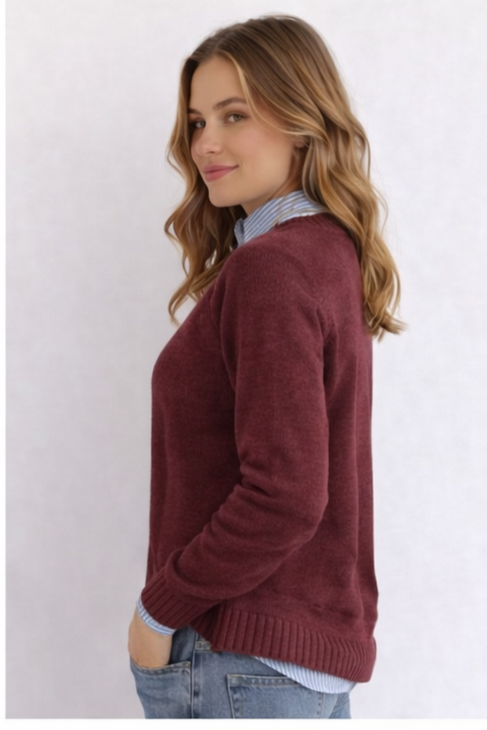 MAGLIONE LAUREN RALPH LAUREN BORDEAUX MINIMAL