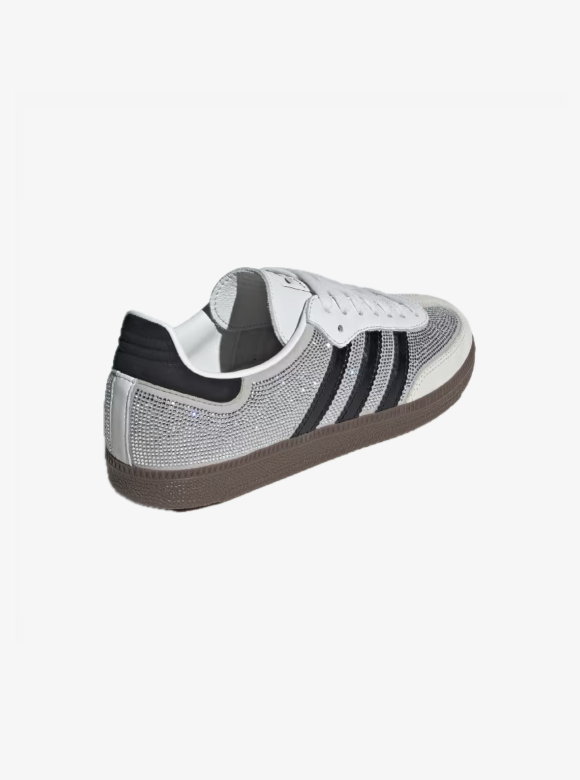 ADIDAS SAMBA OG WHITE SILVER CRYSTAL RHINESTONES